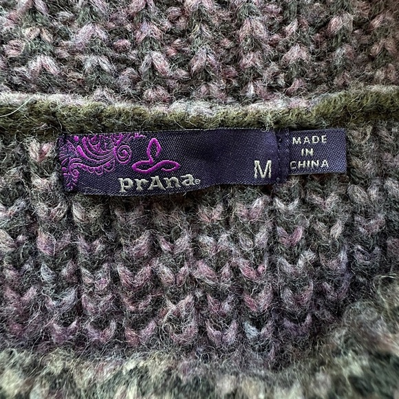 PRANA | HUNTER PLUM TUNIC SWEATER OVERSIZED TURTLENECK NECK CHUNKY KNIT | MEDIUM - Picture 9 of 9